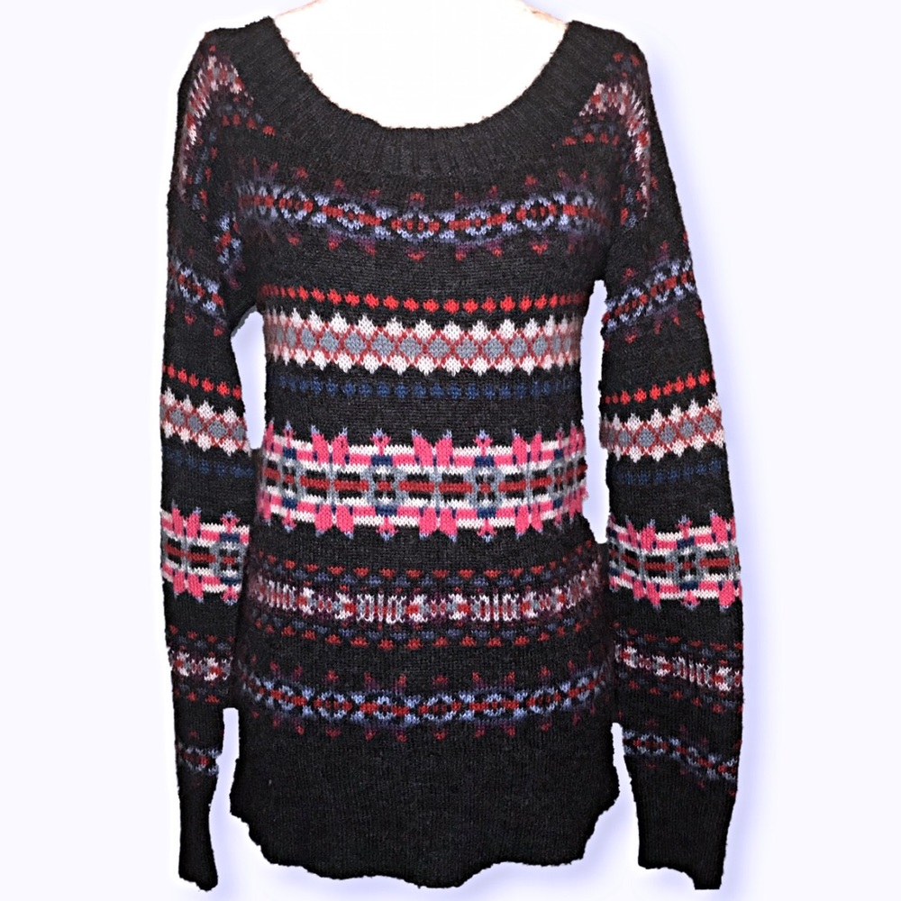 American Eagle gray patterned sweater